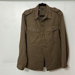 Vintage Army Heereseigentum 96-100 Military Green Field Jacket Size S/M